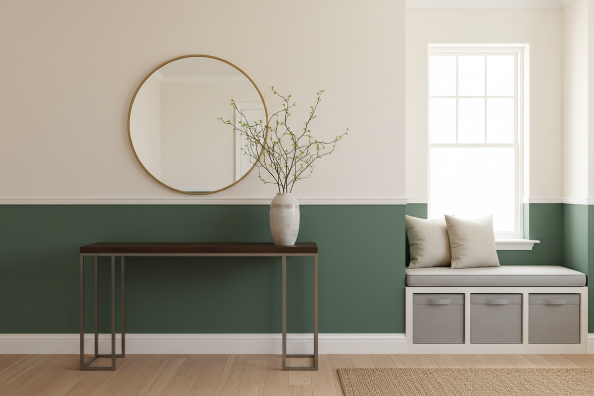 Why the Two-Tone Look is the Ultimate Entryway Upgrade