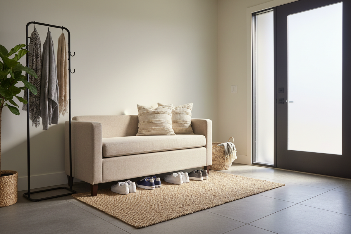 Why Your Front Door Needs an Upholstered Bench (and How to Pick One)