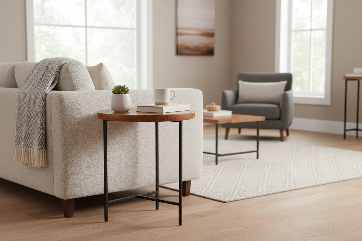 Why Your Living Room Needs a Wood Top Side Table (And How to Pick One)