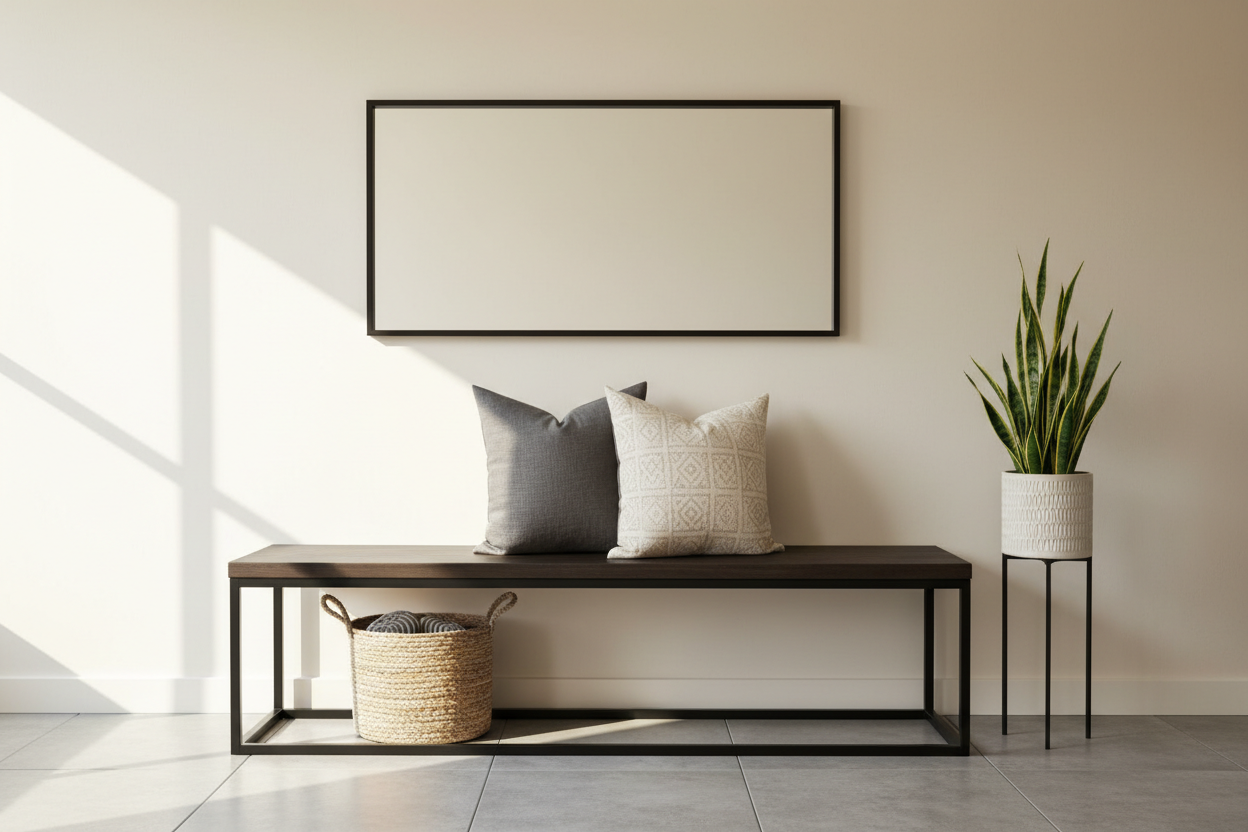 Bold & Functional: How to Style the Perfect Black Entryway Bench