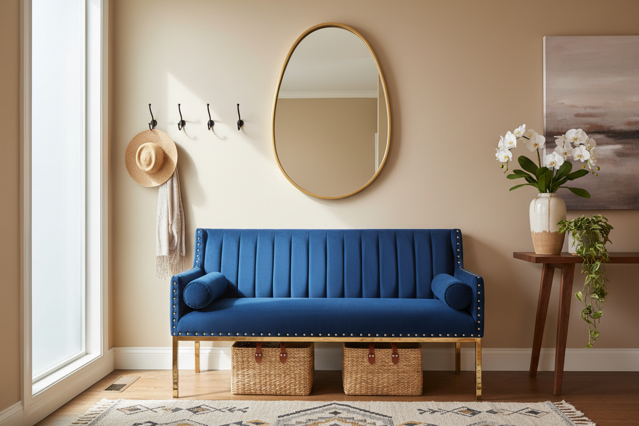 First Impressions Matter: Transforming Your Foyer with a Statement Bench