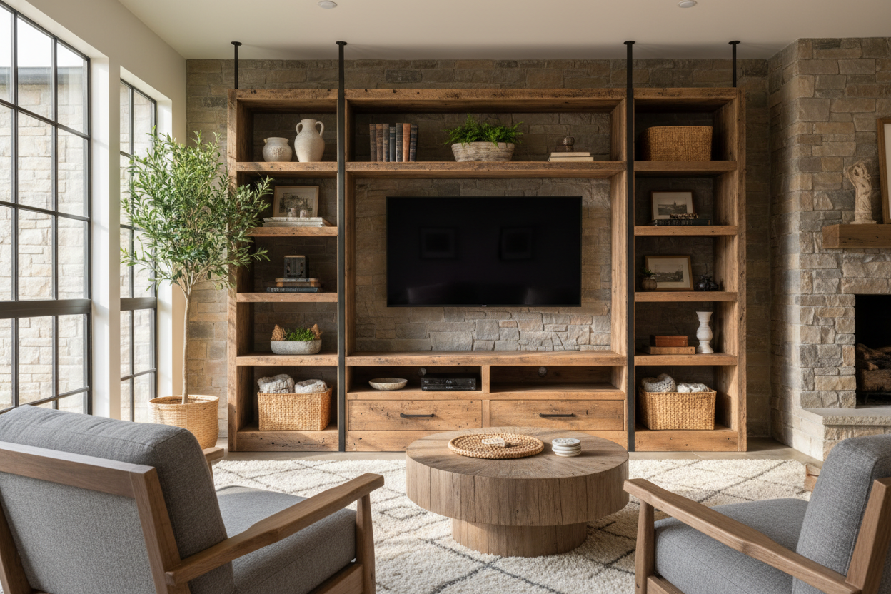 Rustic Entertainment Center With Shelves — Why It's More Than Just a TV Stand