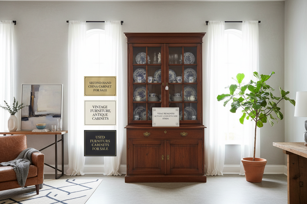 Second Hand China Cabinet for Sale — What Designers Actually Look For in Vintage Finds
