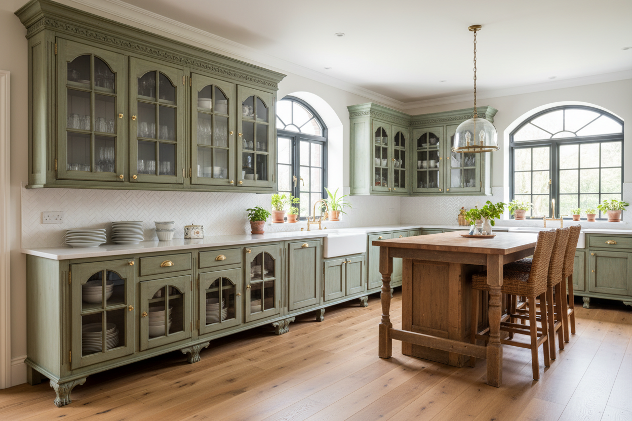 China Hutch Turned Into Kitchen Cabinets — The Designer's Guide to Repurposing Vintage Finds