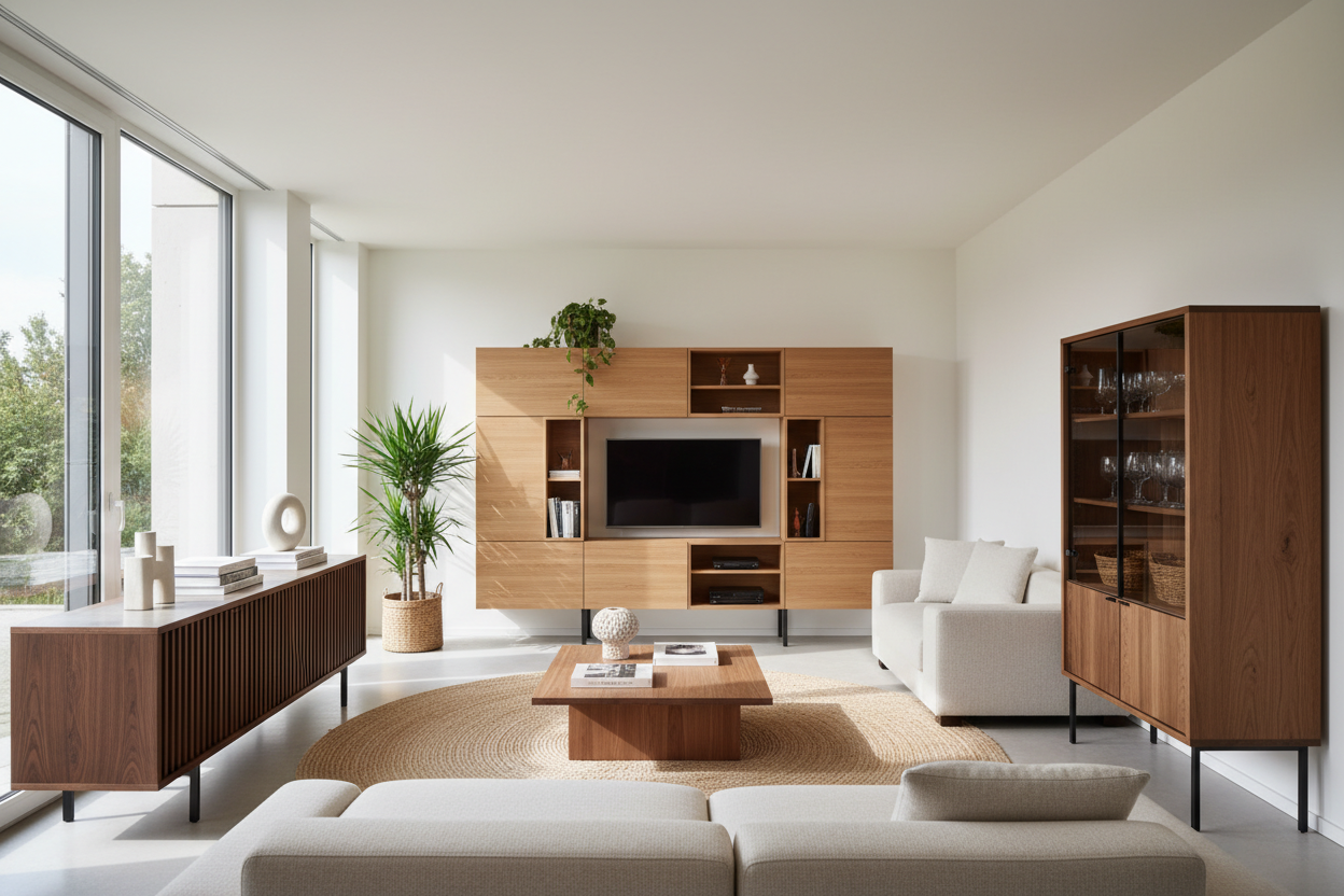 3 Wooden Cabinet Designs for Living Room That Actually Look Modern