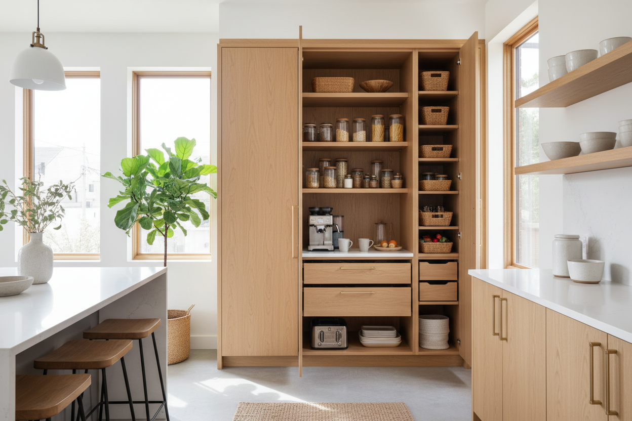 I Swapped My Clunky Closet for a Built In Pantry Cabinet