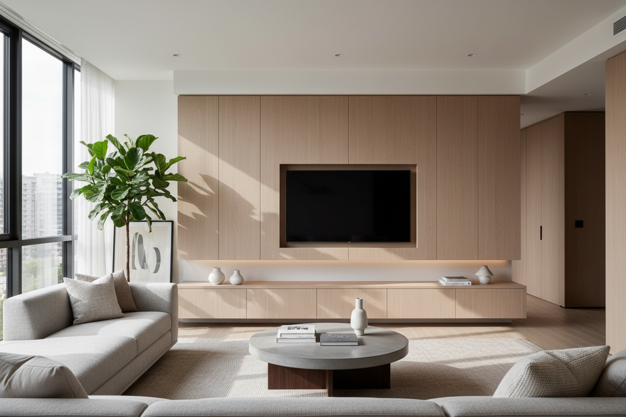 Are Flat Screen TV Wall Mount Cabinets With Doors Actually Practical?