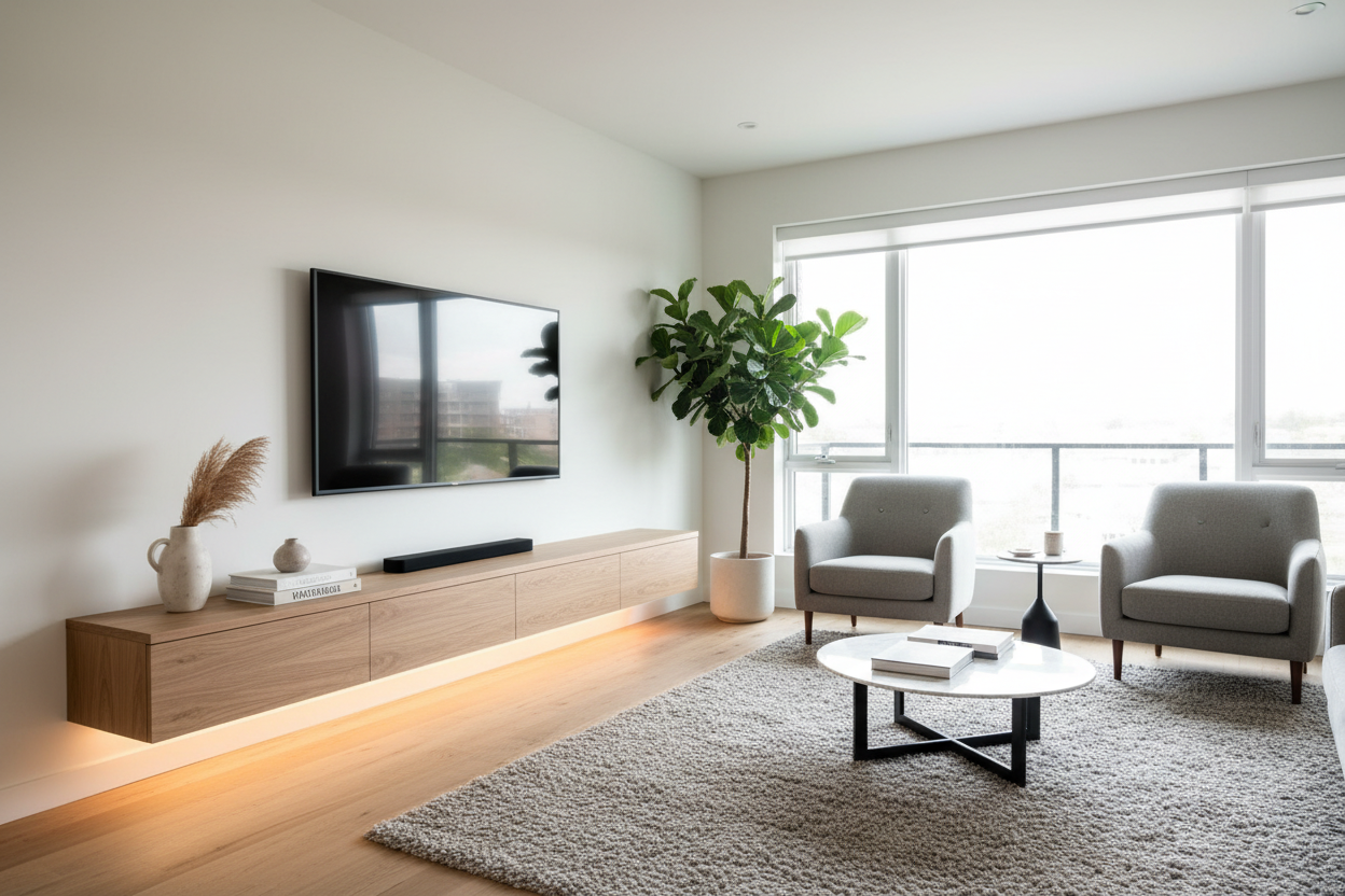 The Hovering Screen Problem: Why You Need a Console for Wall Mounted TV