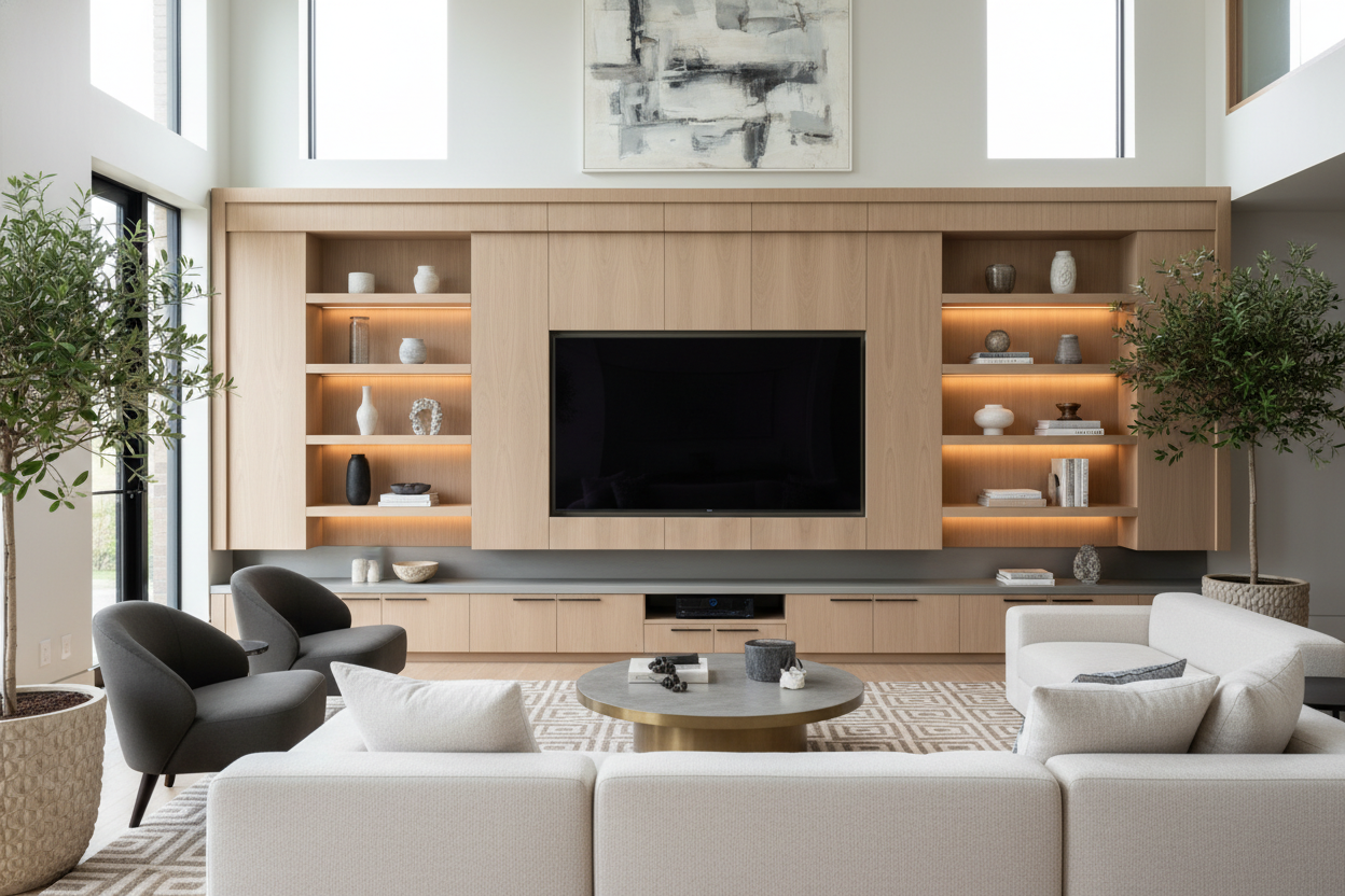 Your 75-Inch Screen Looks Awkward Without a TV Units Wall Setup