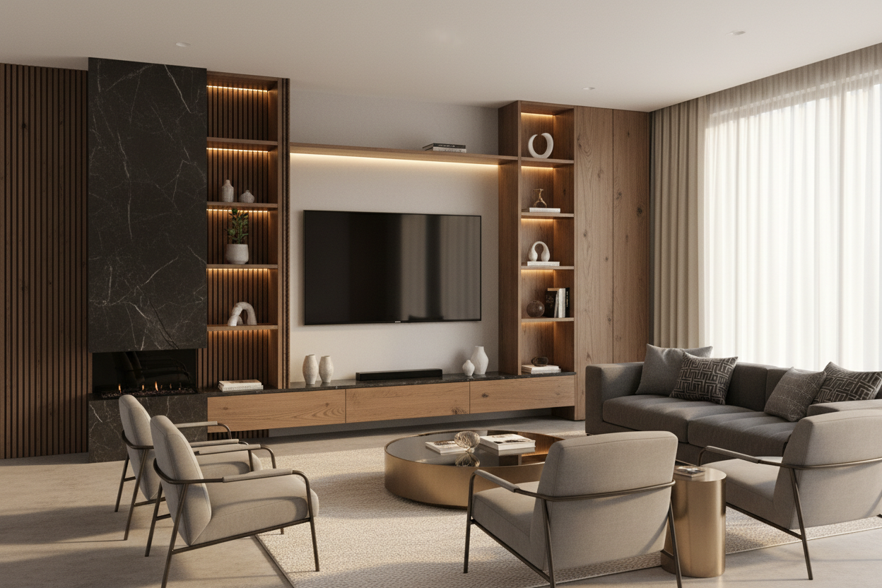 Your Mounted Screen Looks Awkward: Try a Living Room TV Wall Unit