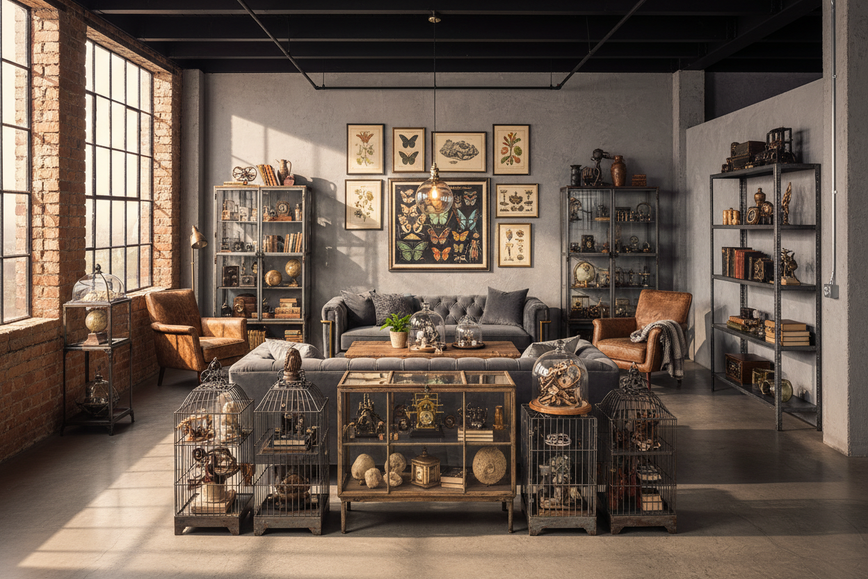 Why I Put My Best Vintage Finds in Industrial Display Cages
