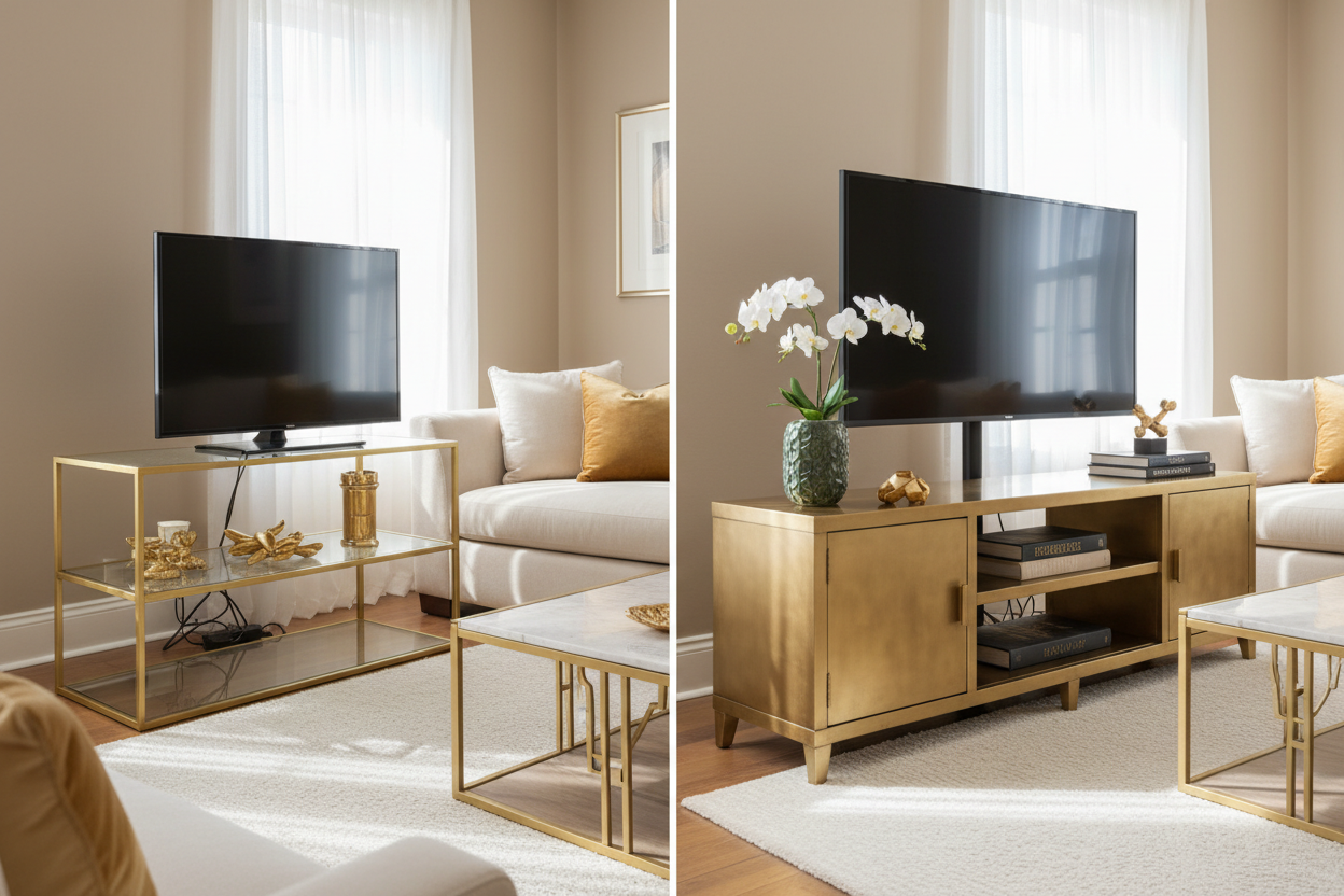 Why Most Gold TV Stands Look Cheap (And How to Buy a Good One)