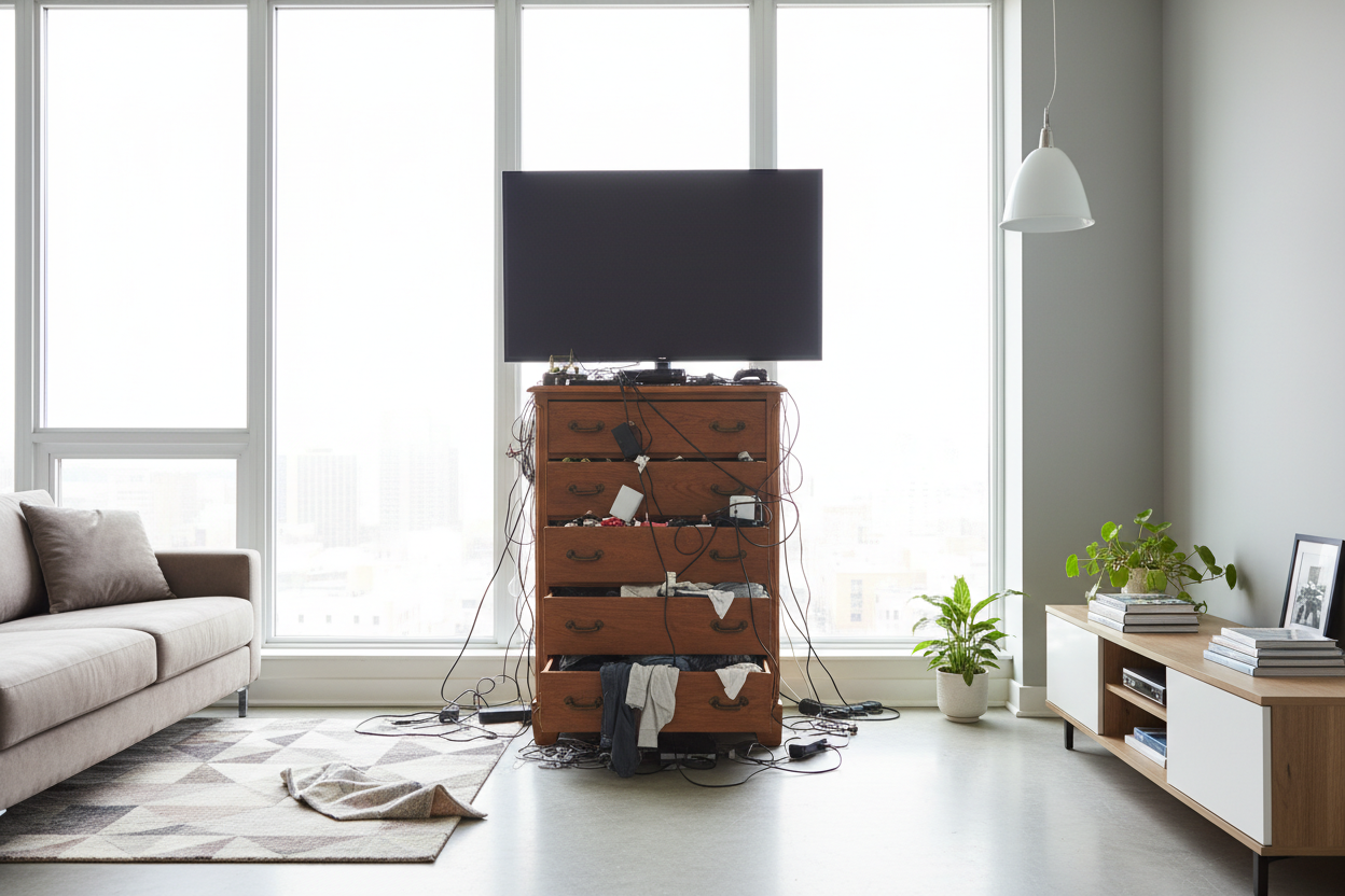 Why Using a Dresser as a Stand for a TV is a Huge Mistake