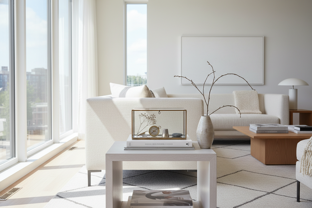 How to Style a Glass Display Box Small on Space But Big on Impact
