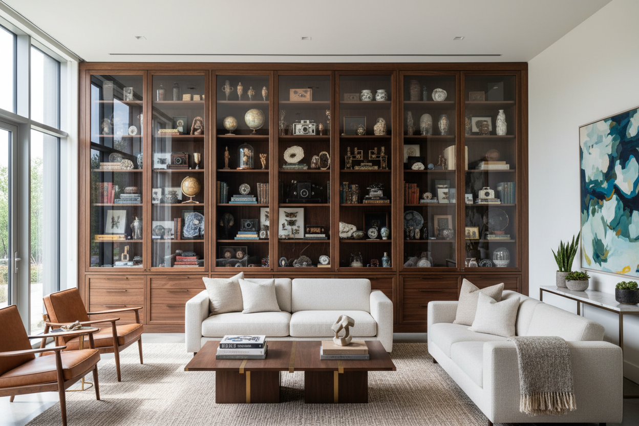 We Stuffed a Massive Collection Into One Glass Display Case Cabinet