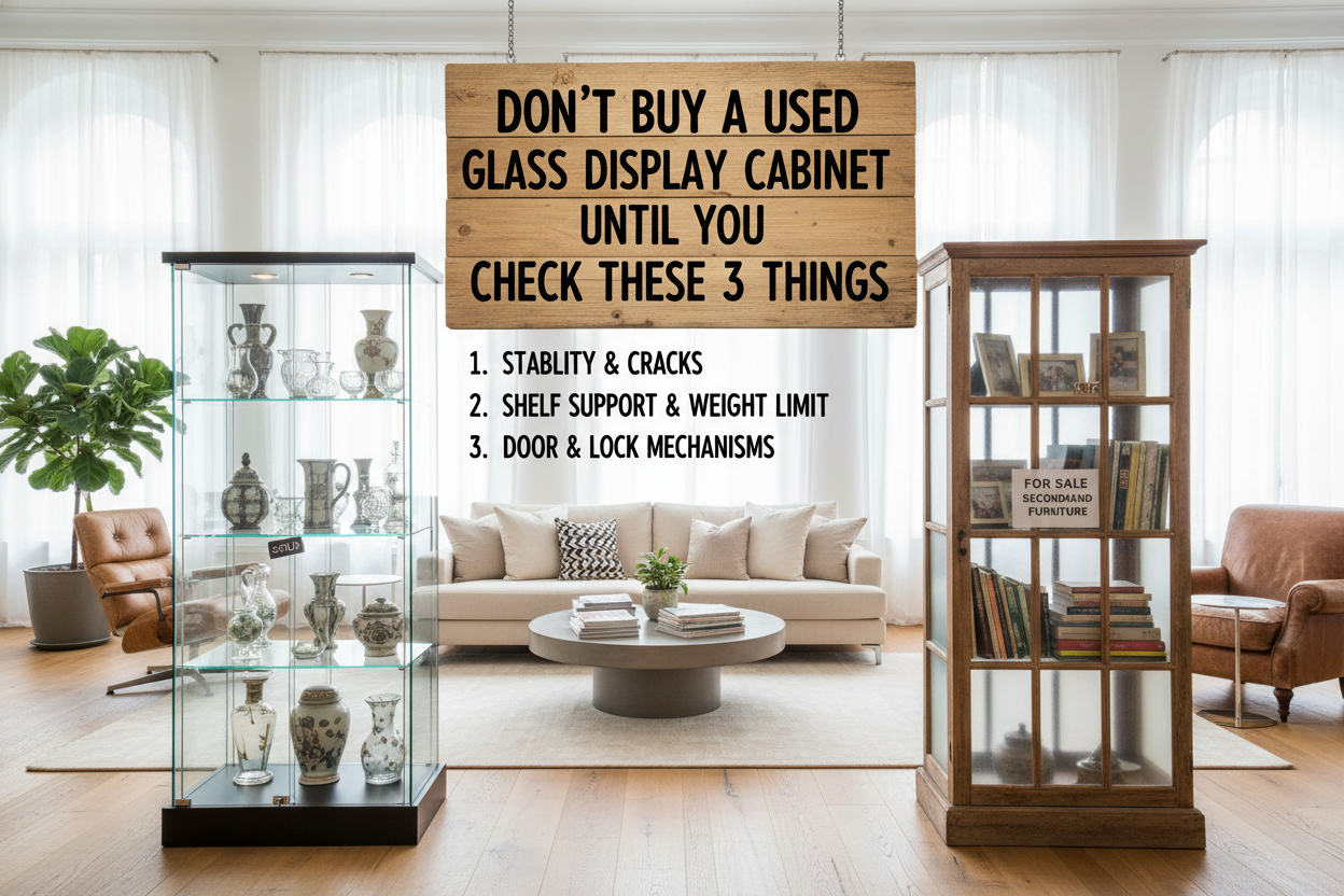 Don't Buy a Used Glass Display Cabinet Until You Check These 3 Things