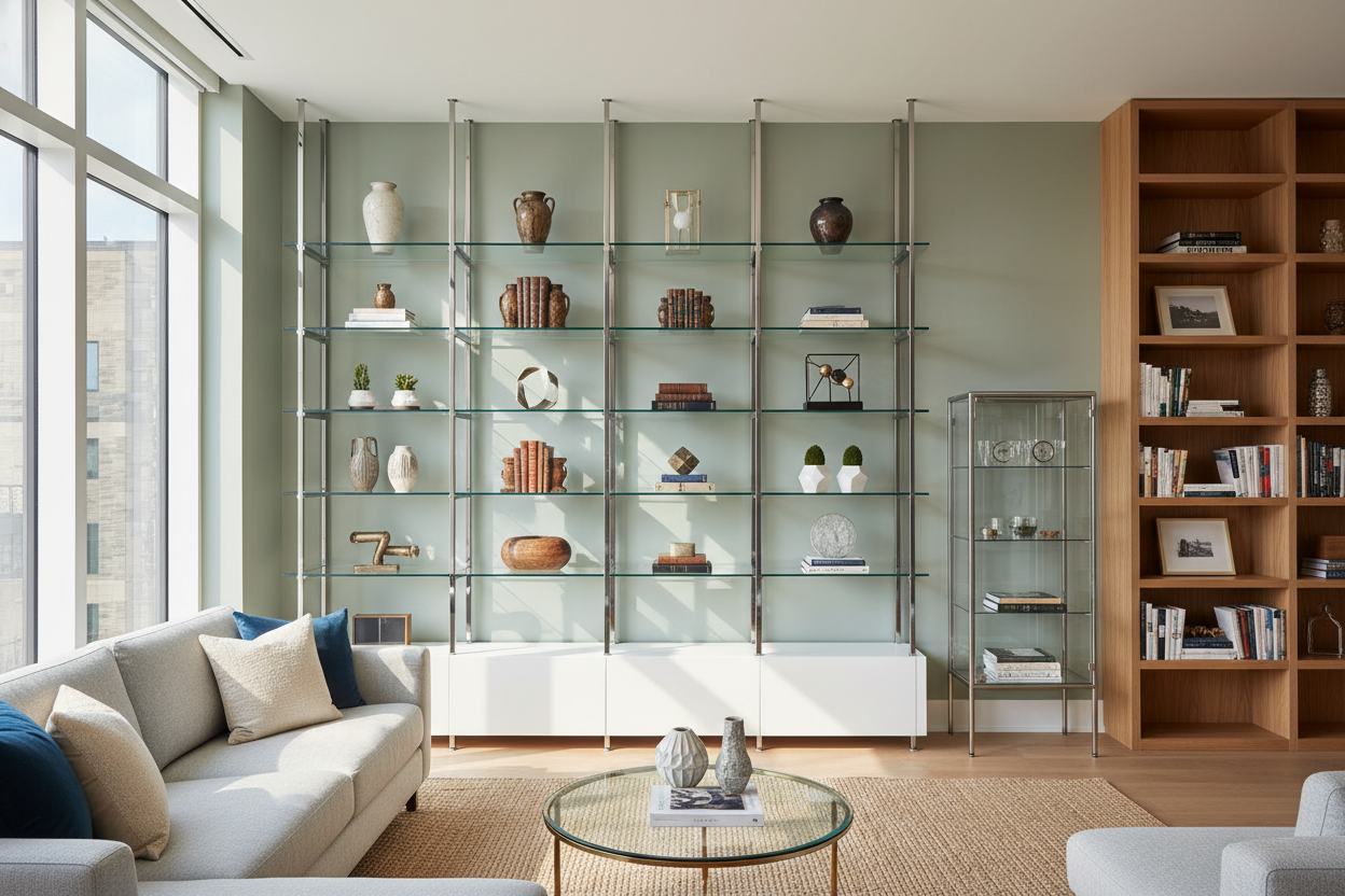 Are Shelves With Glass Actually Better Than Open Bookcases?