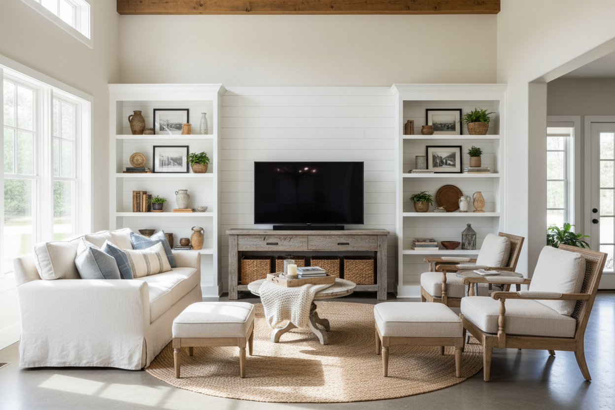 Finding the Best Farmhouse TV Stands Fixed My Sterile Living Room