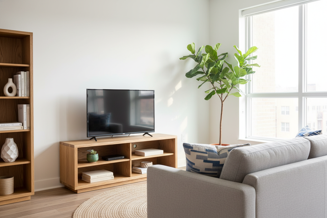 Stop Letting Your TV Eat the Room: A Case for Small Wood TV Stands