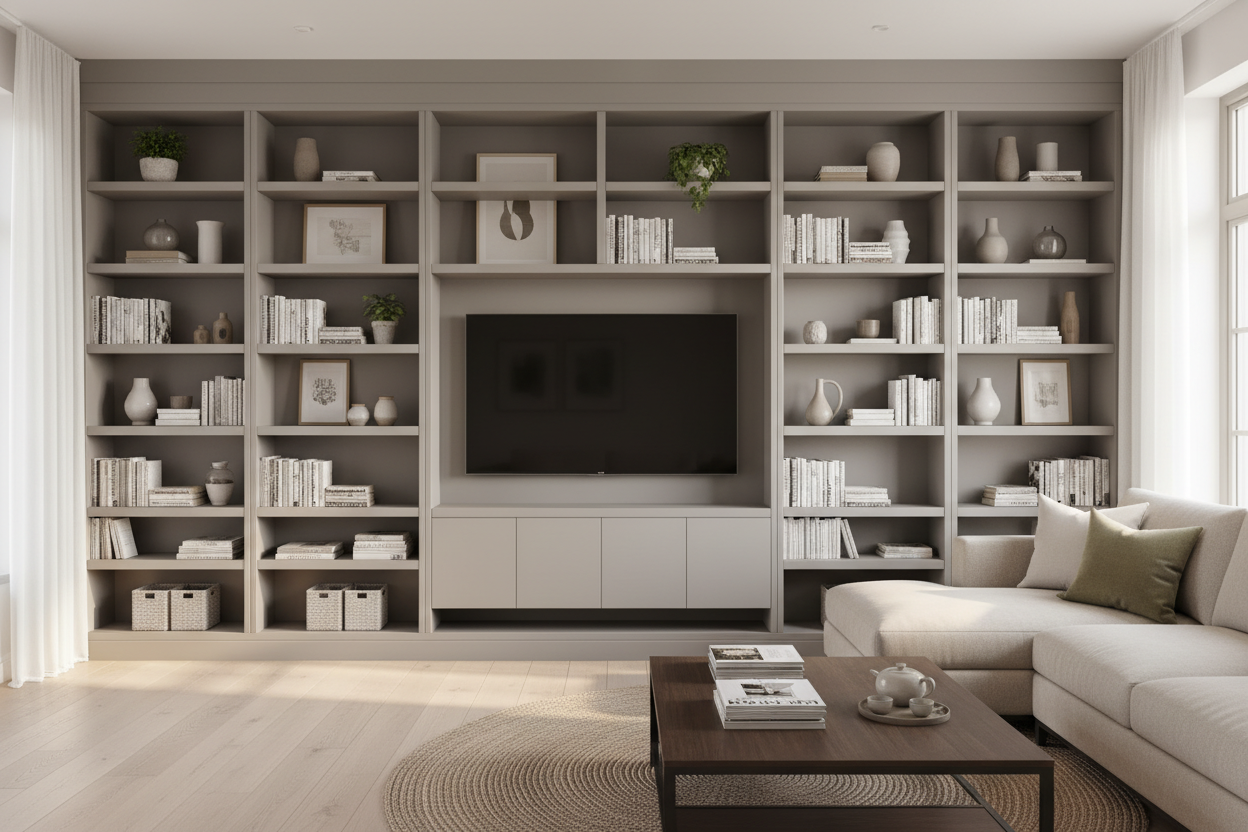 I Faked a Custom Built Bookcase (Because Real Ones Cost $6,000)