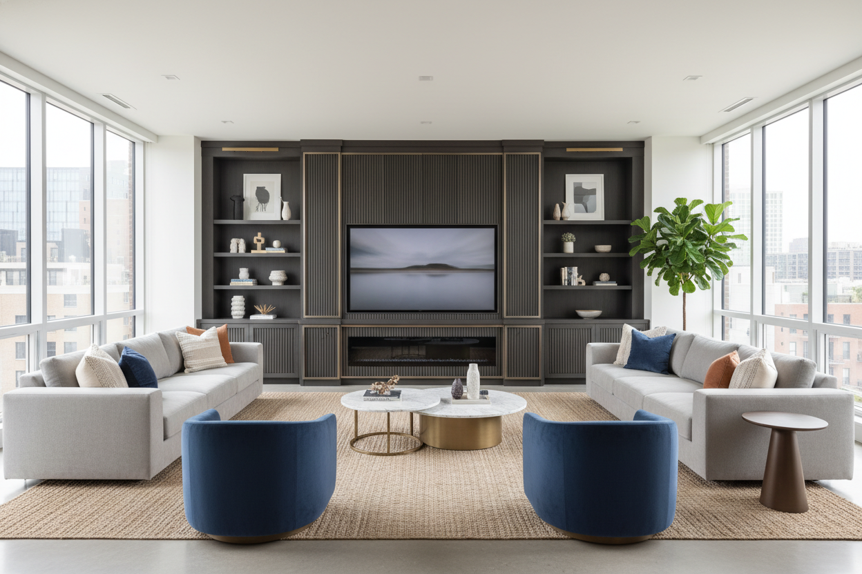 An 8ft TV Stand Sounds Massive Until You Put One in Your Living Room