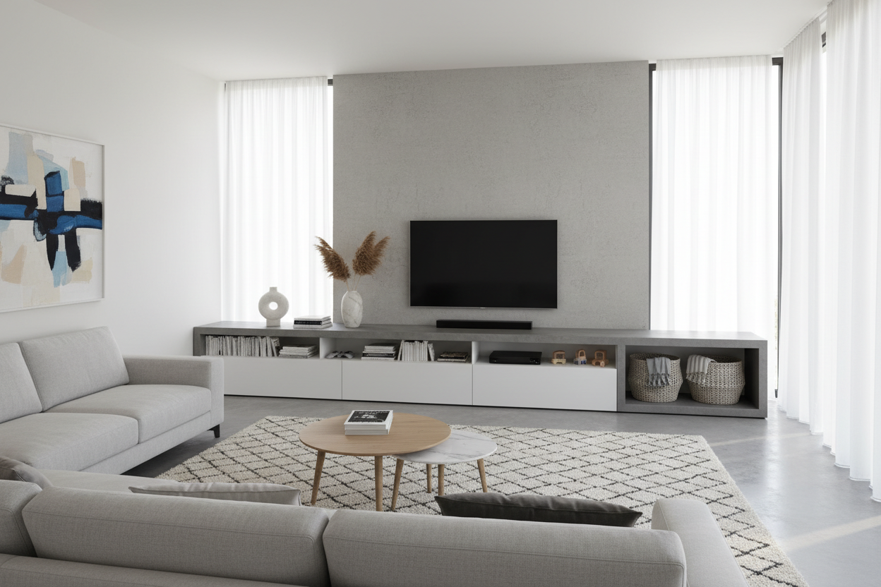 Can a Long Short TV Stand Actually Hide Your Living Room Clutter?