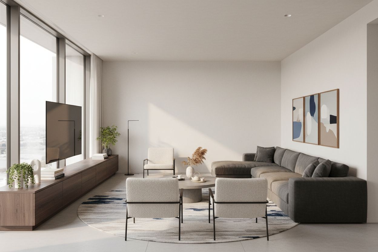 Why Your Big Sectional Demands an Extra Long Modern TV Stand
