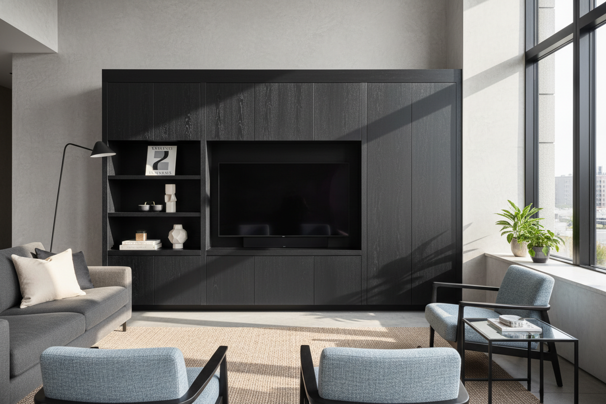 Why I Chose an Entertainment Center Black Wood Finish Over Walnut