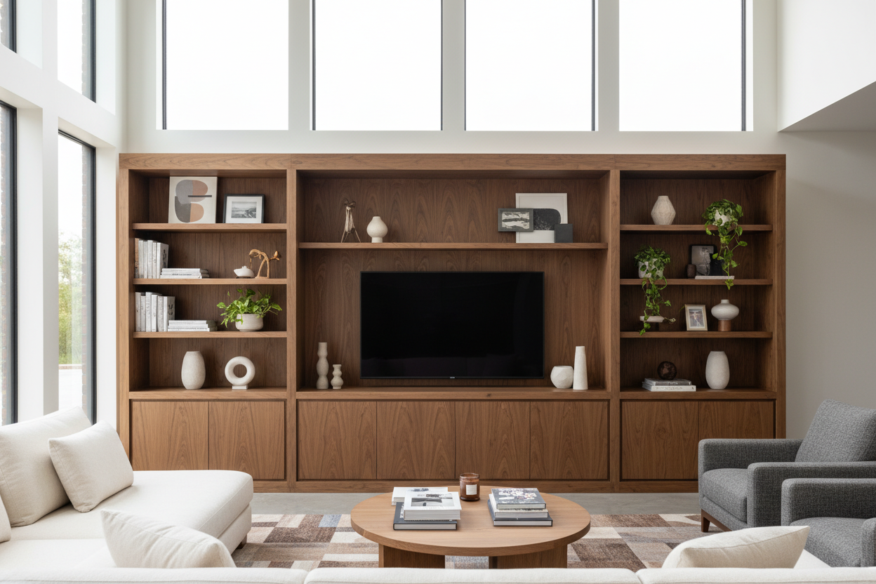 Why the Classic Brown Wood Entertainment Center is Actually a Flex Now