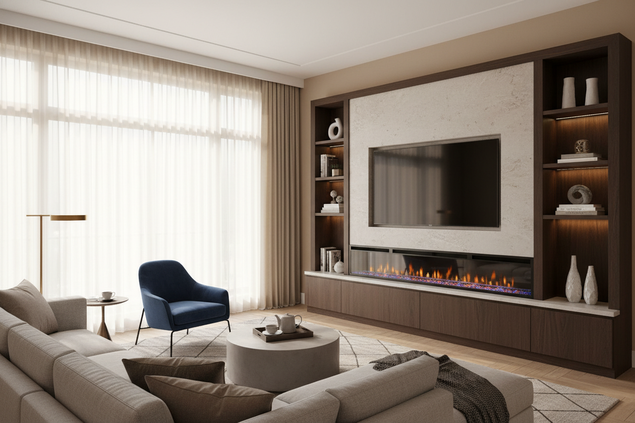The Truth About a Built-In Entertainment Center With Electric Fireplace