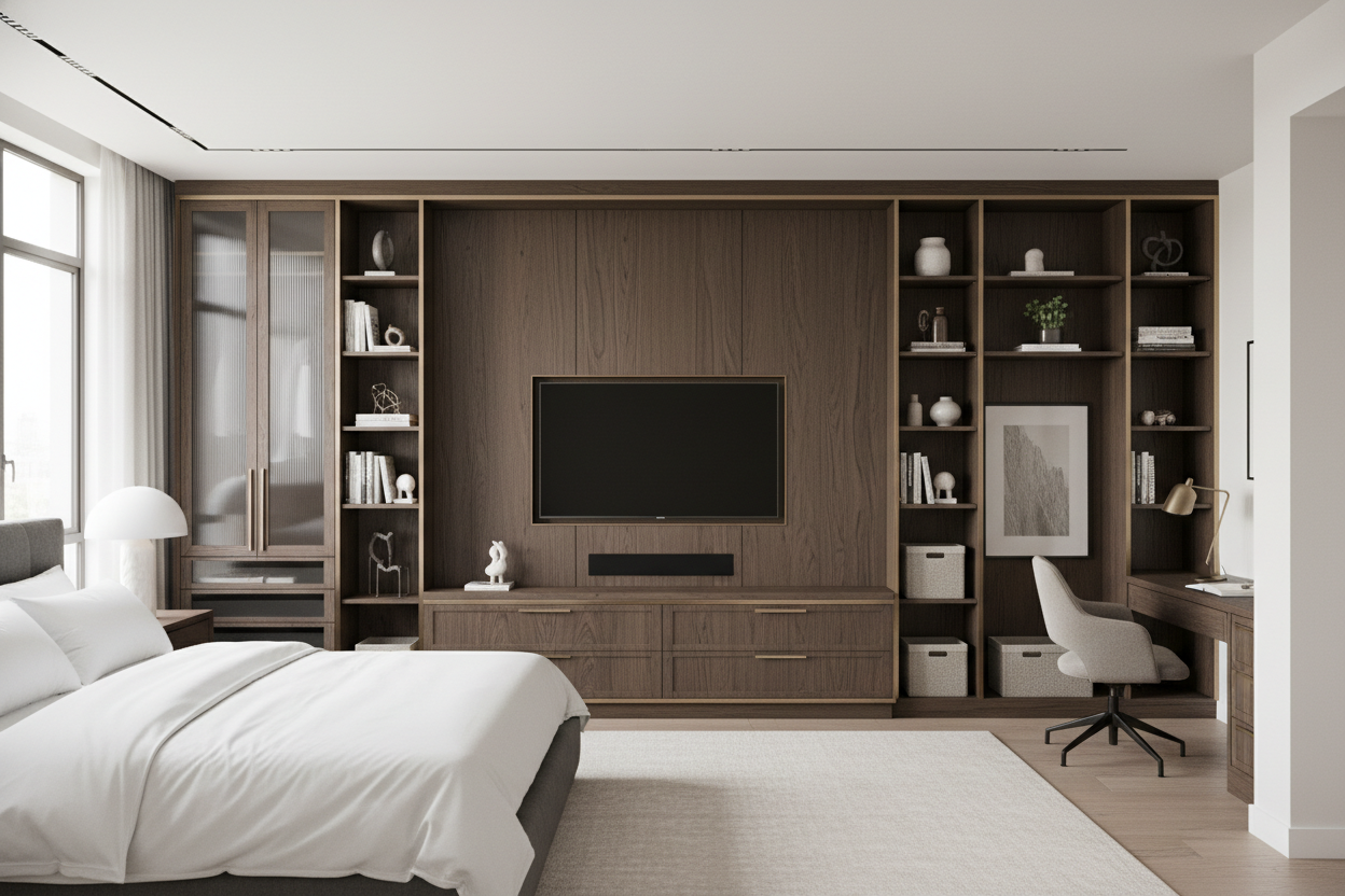 Why I Finally Bought an Entertainment Center for Master Bedroom Storage