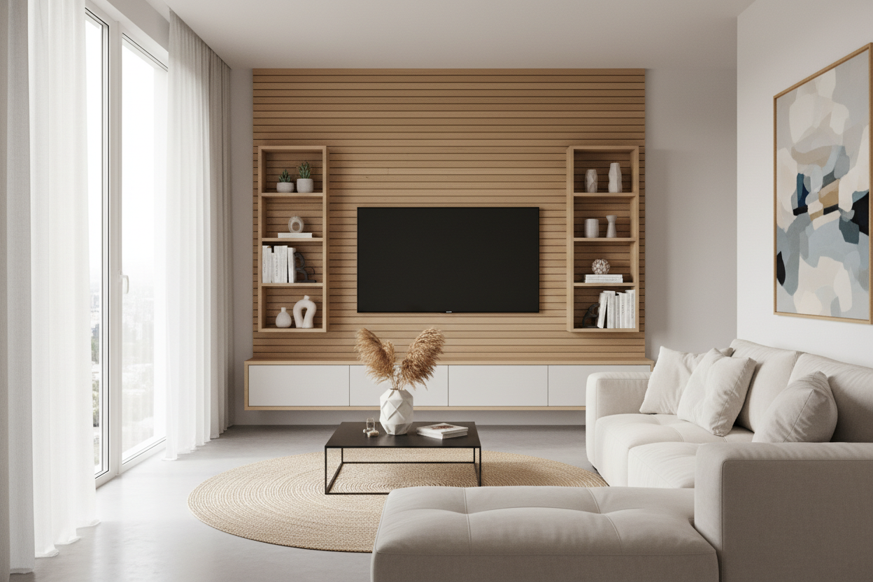 Why I'm Completely Obsessed With the Panel Entertainment Center Trend
