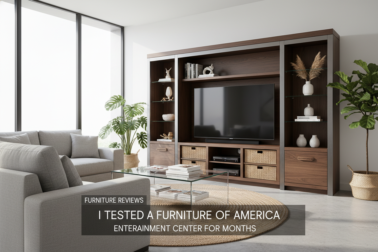I Tested a Furniture of America Entertainment Center for 6 Months