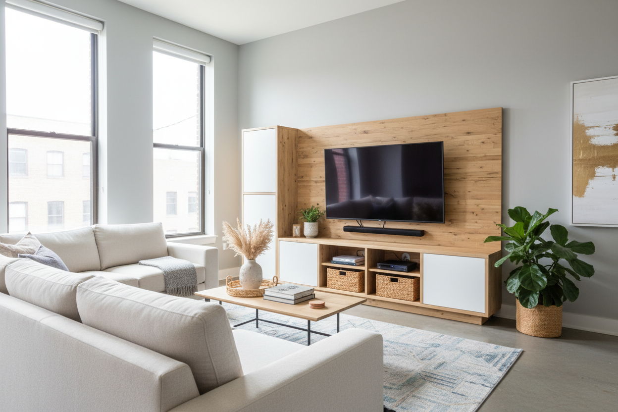 Stop Drilling Holes: Try an Entertainment Unit With TV Mount