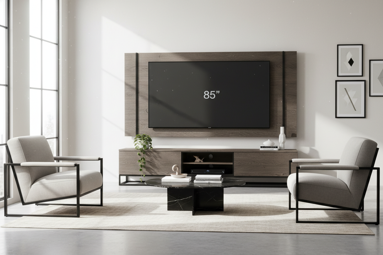 Does the Sabala Entertainment Center for TVs Up to 85 Actually Hold Up?