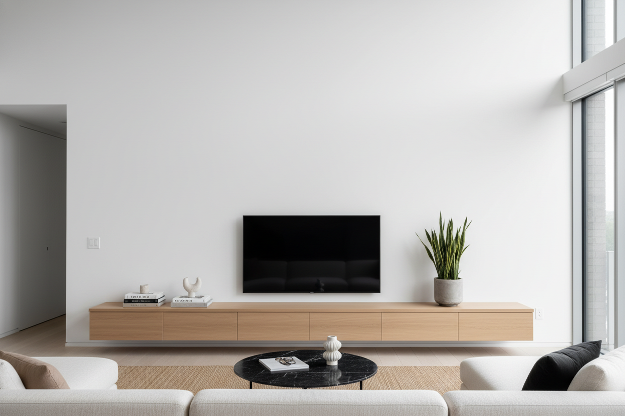 How Keeping My TV Stand Low Fixed My Giant Blank Wall