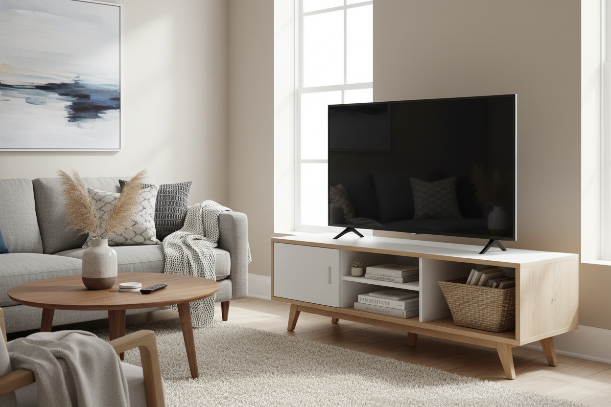 I Trusted a TV Stand Under $100 With My New 55-Inch Screen