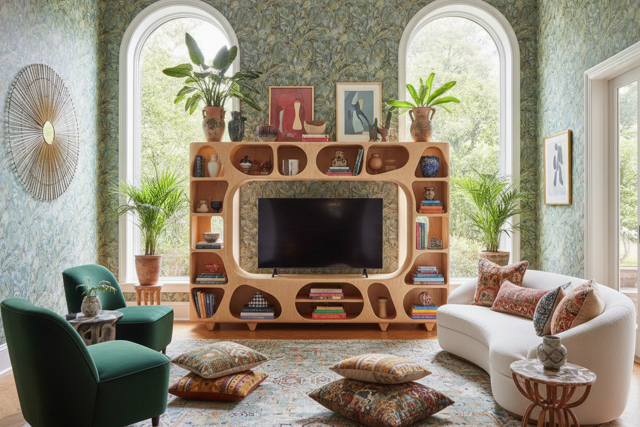 I Finally Found an Artsy TV Stand That Doesn't Look Like Office Furniture