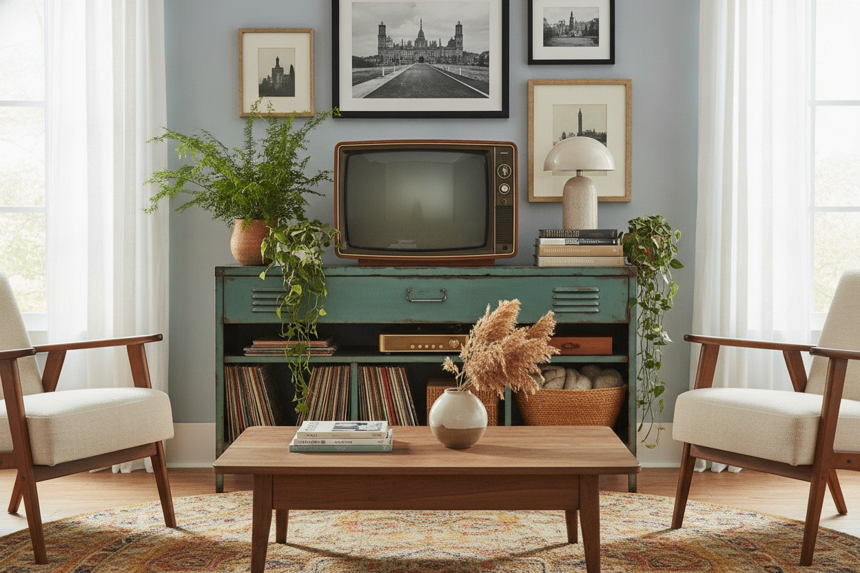 Your Retro Metal TV Stand Looks Like a Locker (Here's How to Fix It)