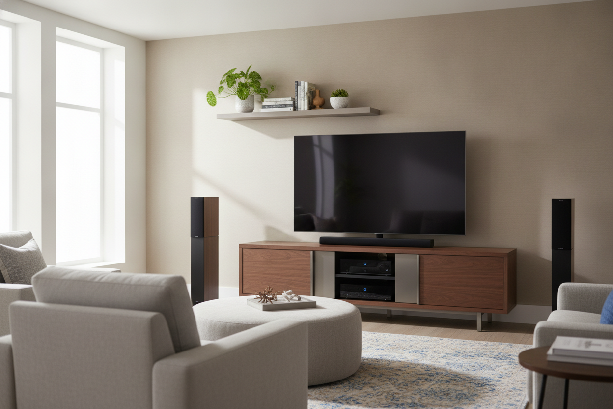I Traded My Center Channel Speaker Stands for a Better Console