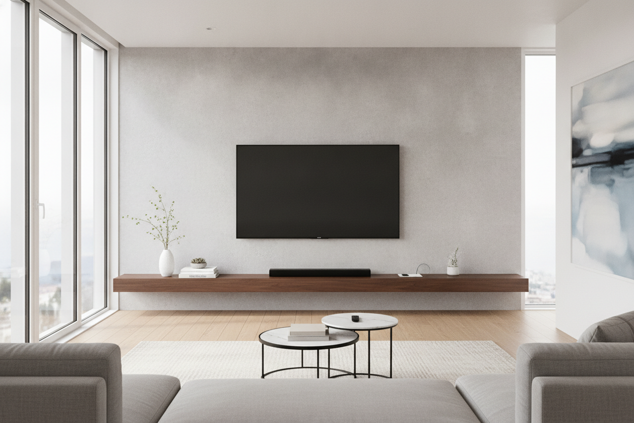 Can a Simple Floating Shelf for TV Actually Replace Your Media Console?