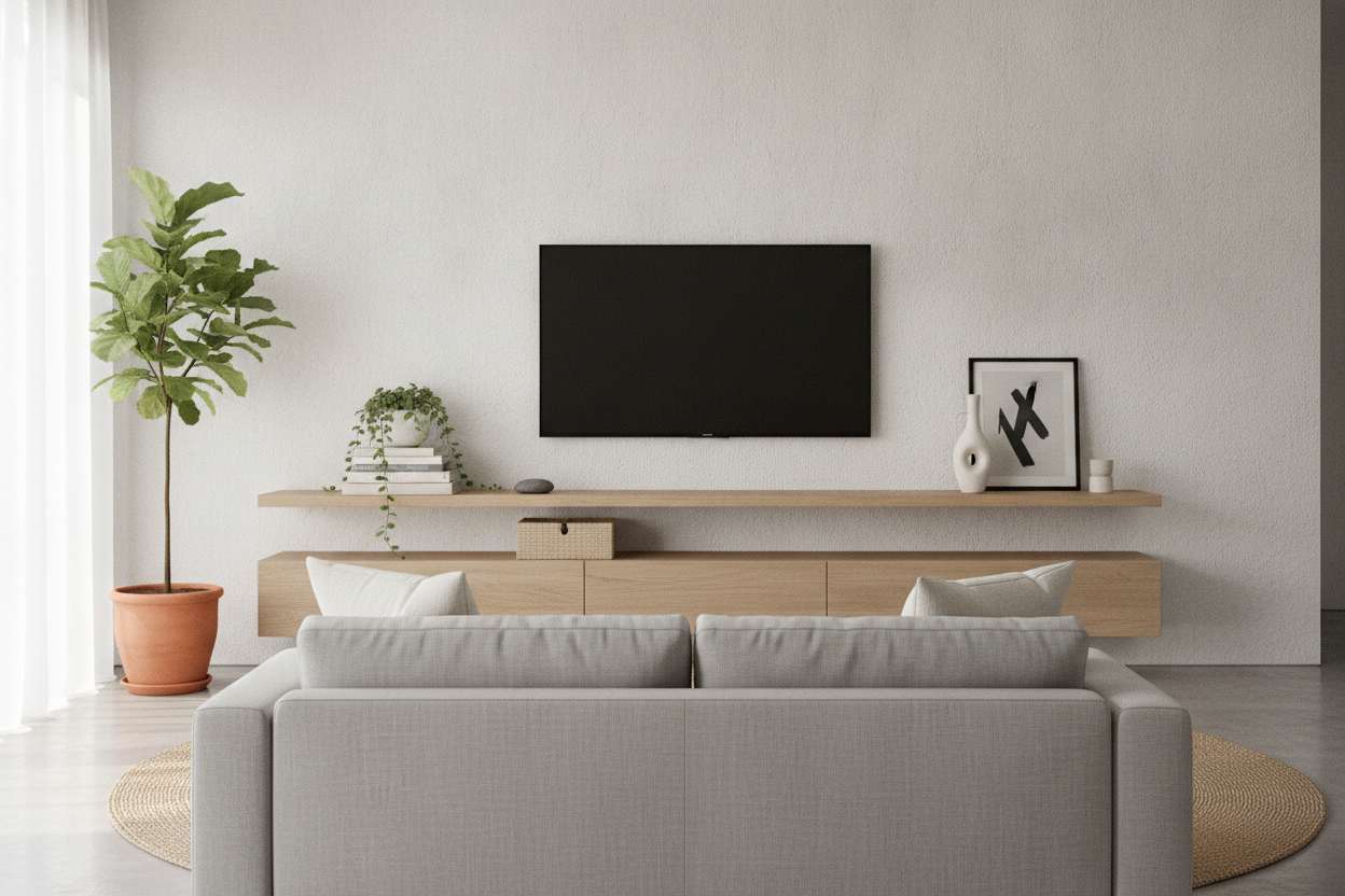 The 3 Golden Rules for Styling an Under Television Shelf