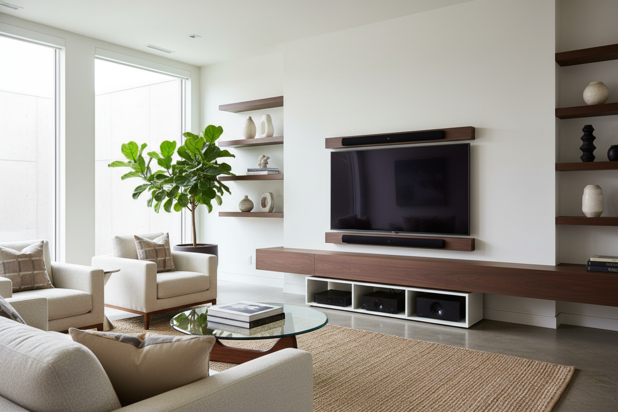 Your Speaker Is Blocking the TV (And You Need a Shelf for Soundbar)