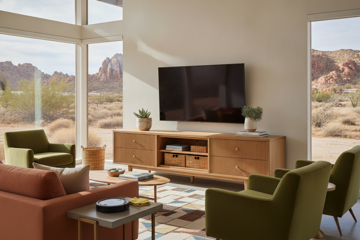 Stop Buying Glass: My Hunt for a TV Stand Las Vegas Dust Won't Ruin