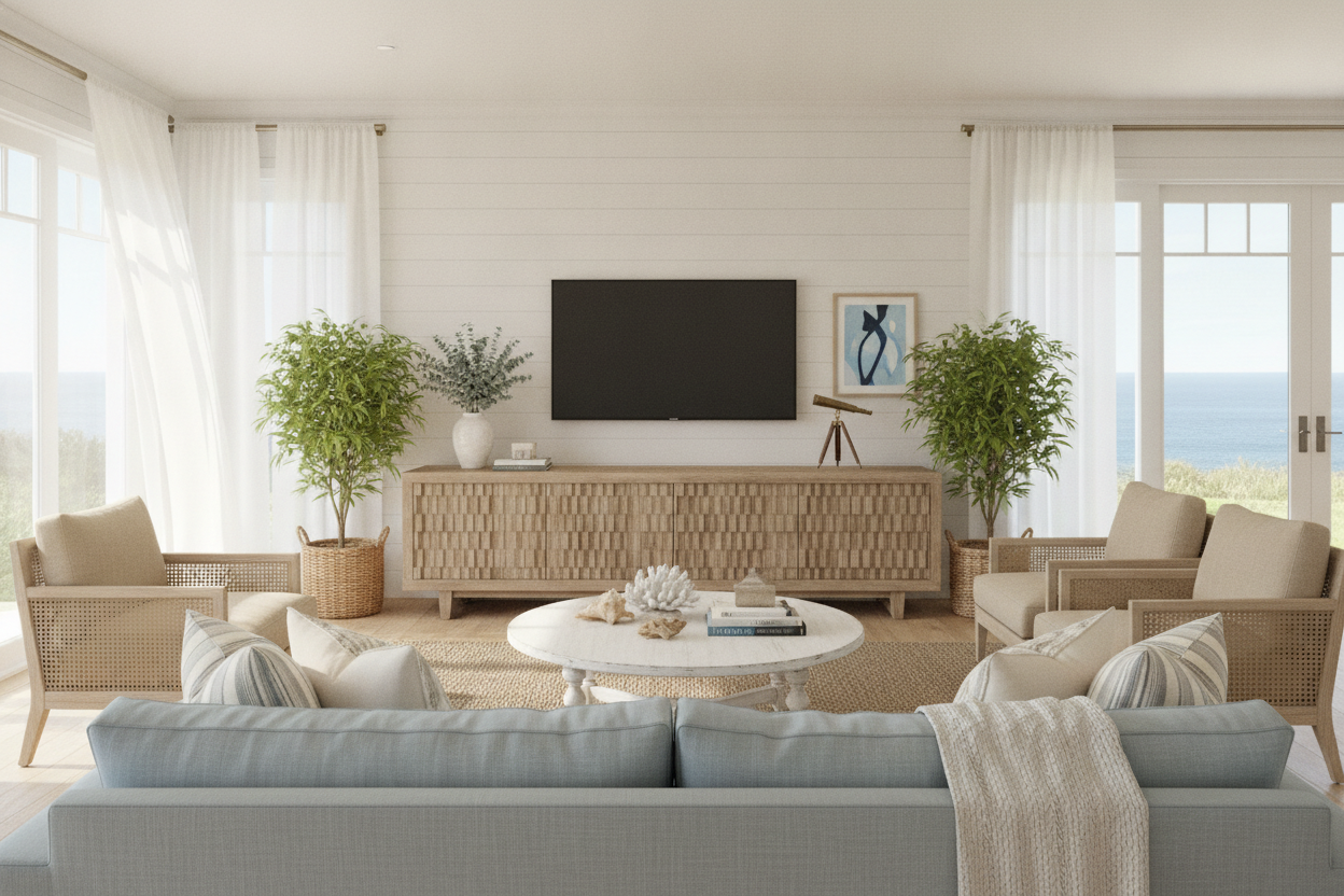 Why I Hate Most Coastal TV Stands (And What I Bought Instead)