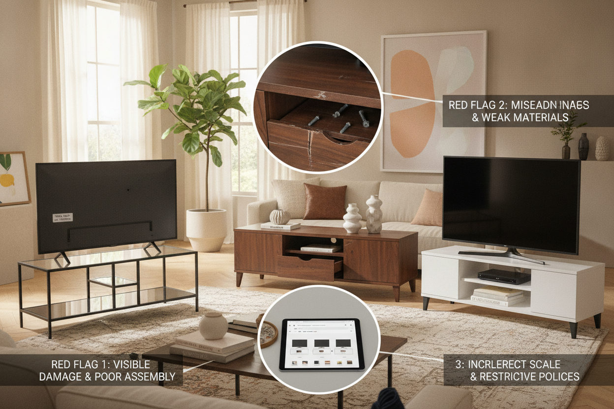 3 Red Flags to Look For When Buying Overstock TV Stands Online