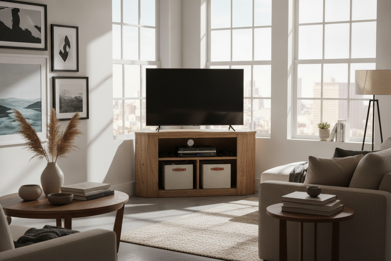 Why I Finally Caved and Bought a Home Depot Corner TV Stand