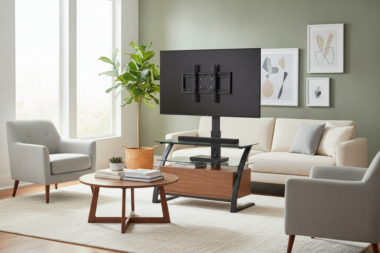 Is a Walmart TV Stand With Mount Safe for Big Screens?
