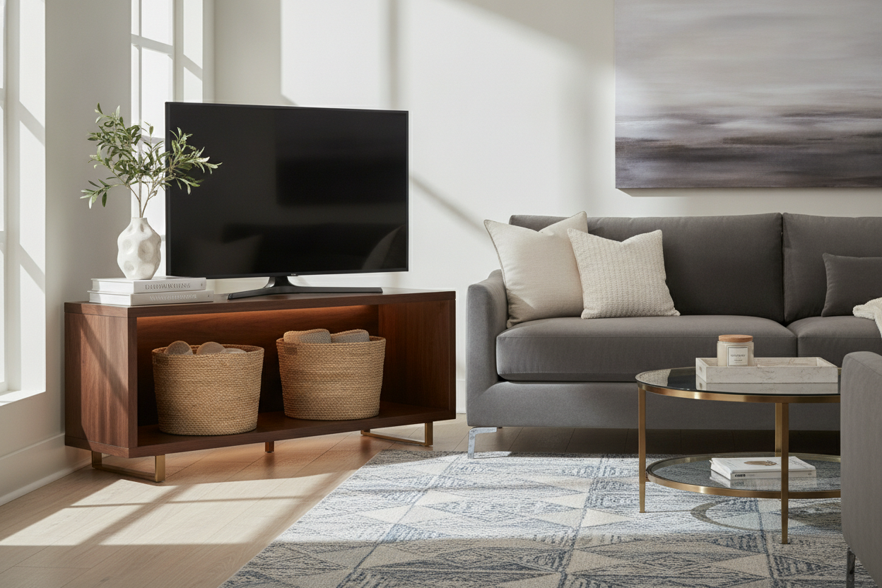 How to Make a Walker Edison TV Stand Look Expensive