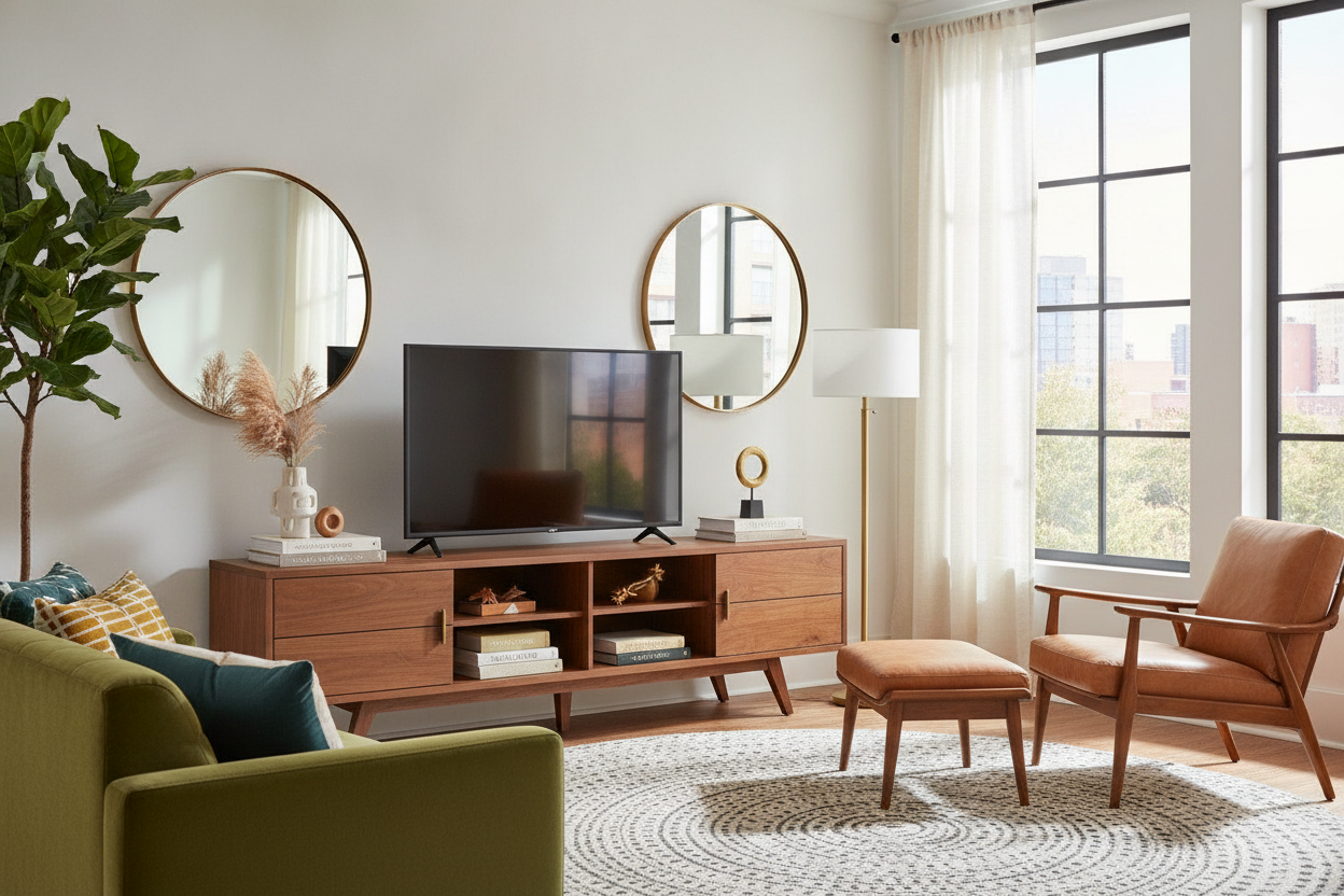 Stop Thrifting: Why This Wayfair Mid Century Modern TV Stand Works